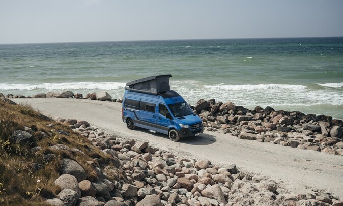 Press picture | Hymer Free S Blue Evolution_beach