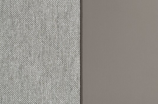 HYMER - Muestra tapicería de piel con combinación de tejidos Dalana