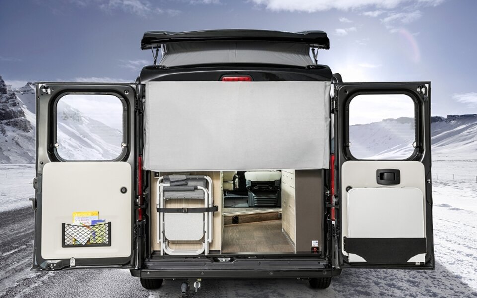 Opvouwbare thermische isolatie voor achterdeuren HYMERCAR Rio, Yellowstone, Serengeti, Grand Canyon