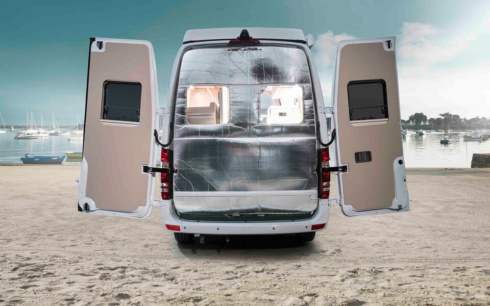 Isolation thermique rabattable pour les portes arriéres Mercedes Sprinter 2018