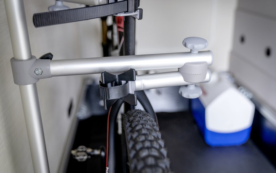 Bike Carrier for 2 Bicycles - Fiat version (vehicles WITH platform in the garage)