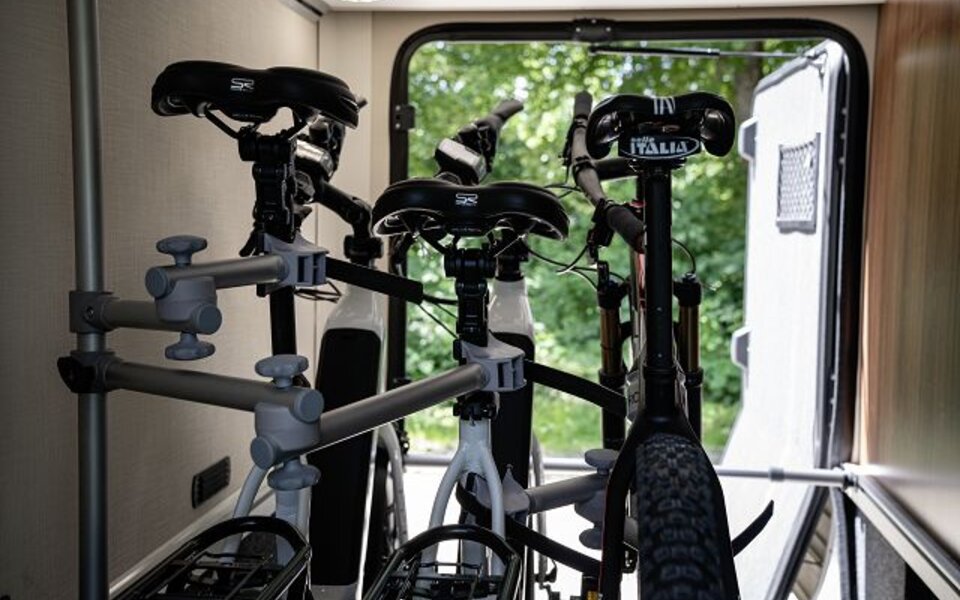 Bike Carrier for 2 Bicycles - Fiat version (vehicles WITH platform in the garage)