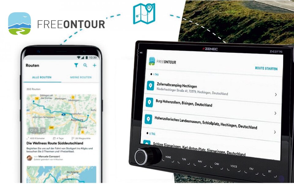 Appareil de navigation Zenec 3776 incl. 3 ans de mise à jour des cartes pour Ducato 8