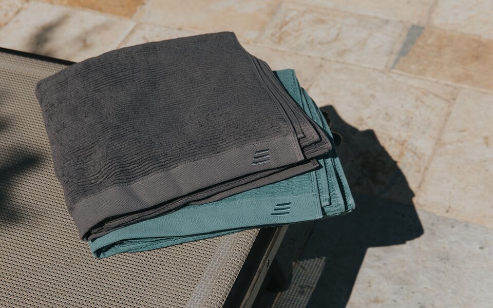 Handtuch Hymer 70 cm x 140 cm quellblau