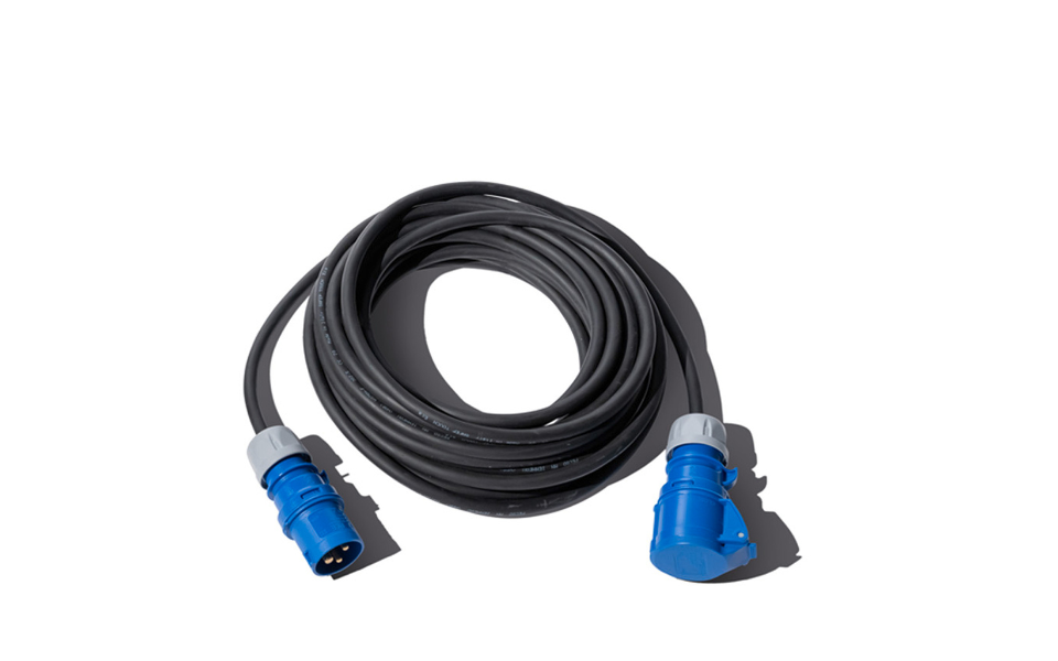 Verlengkabel van 15 m met 3-pens CEE-stekker