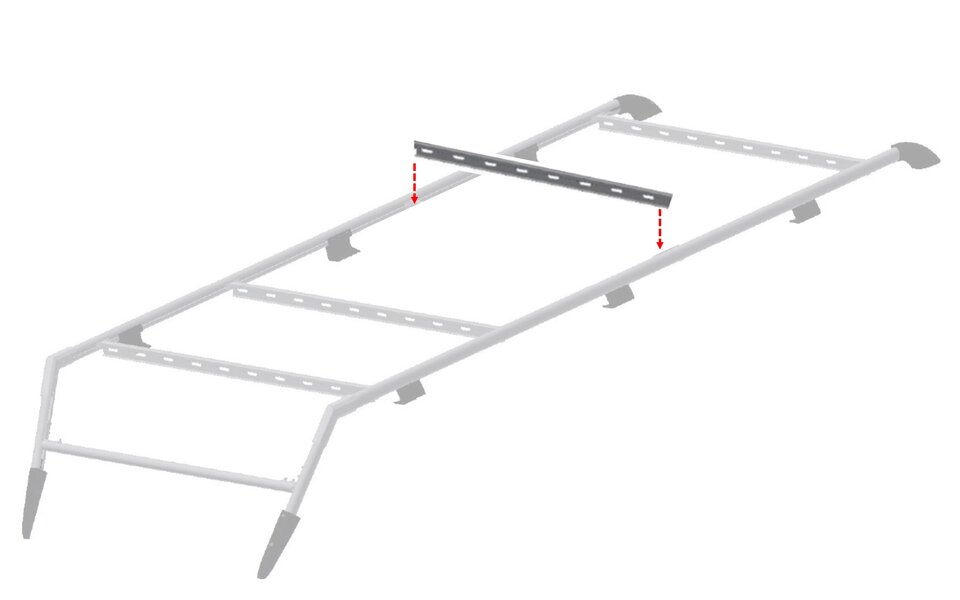 Draagprofiel dak ML-T zwart (dubbele verpakking)