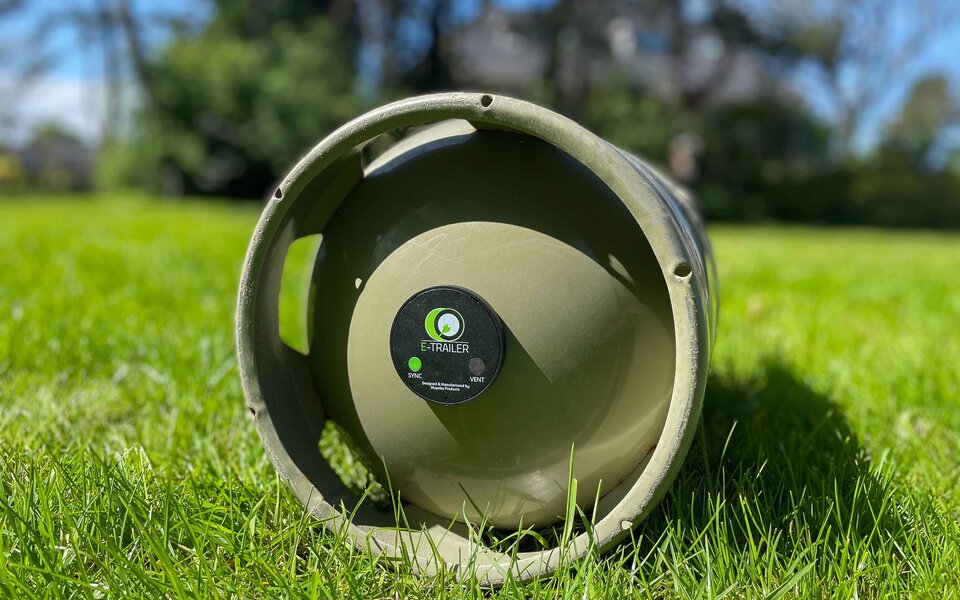E-Gaslevel ståladapter for gassflasker av aluminium