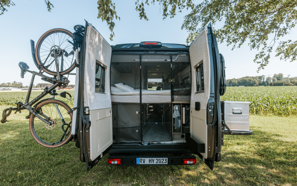 Mosquito netting rear Fiat camper van Ducato