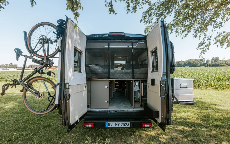 Mosquito net for camper van rear doors