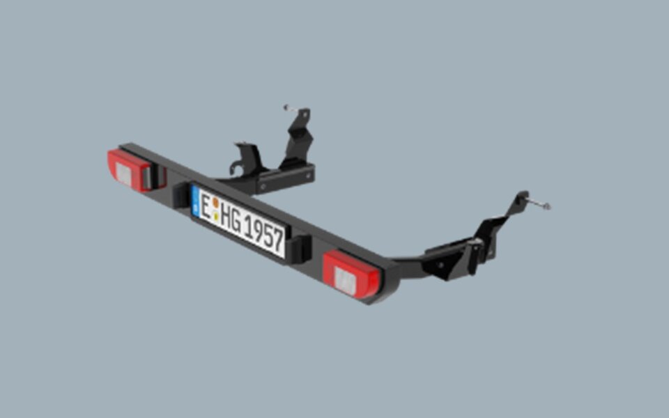 Number and light Bar Mercedes