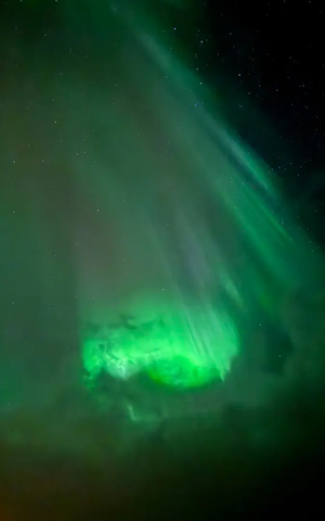 Grüne Polarlichter